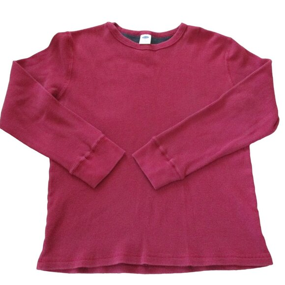 Old Navy Sweater Mens Size Medium Red Long Sleeve Crew Neck Pullover Shirt Top‎ - Picture 1 of 3